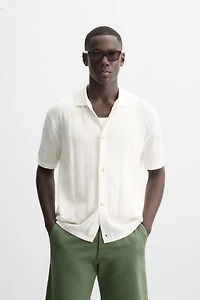 CHEMISE EN MAILLE AJOURÉE