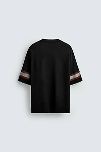 VARSITY OPEN WEAVE T-SHIRT