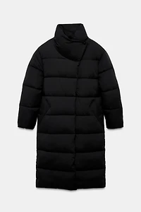 LONG WATER REPELLENT WINDPROOF WRAP-NECK ANORAK