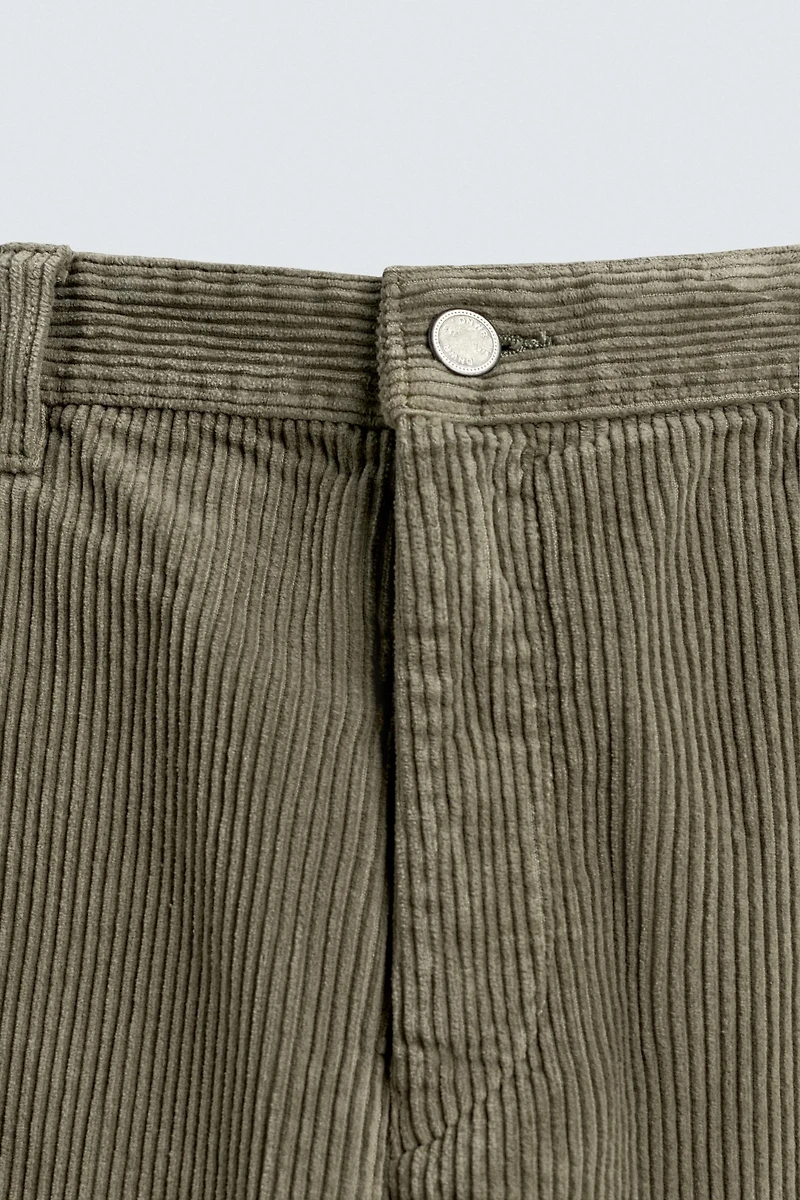 TAPERED FIT CORDUROY PANTS