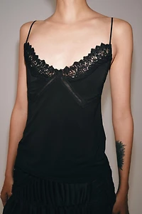 LACE STRAP TOP