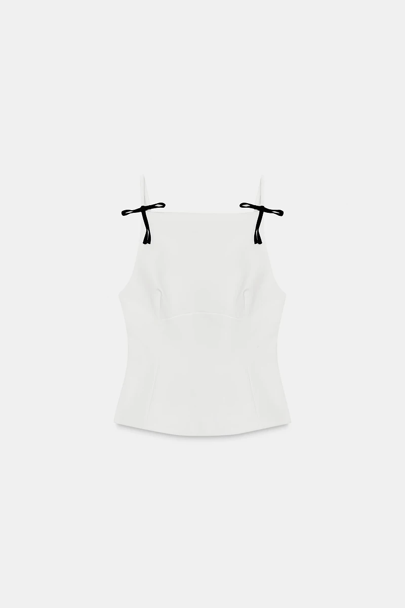 BOW STRAP TOP