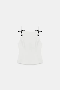 BOW STRAP TOP