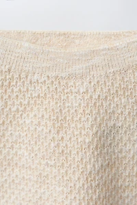 TEXTURED KNIT PANTS