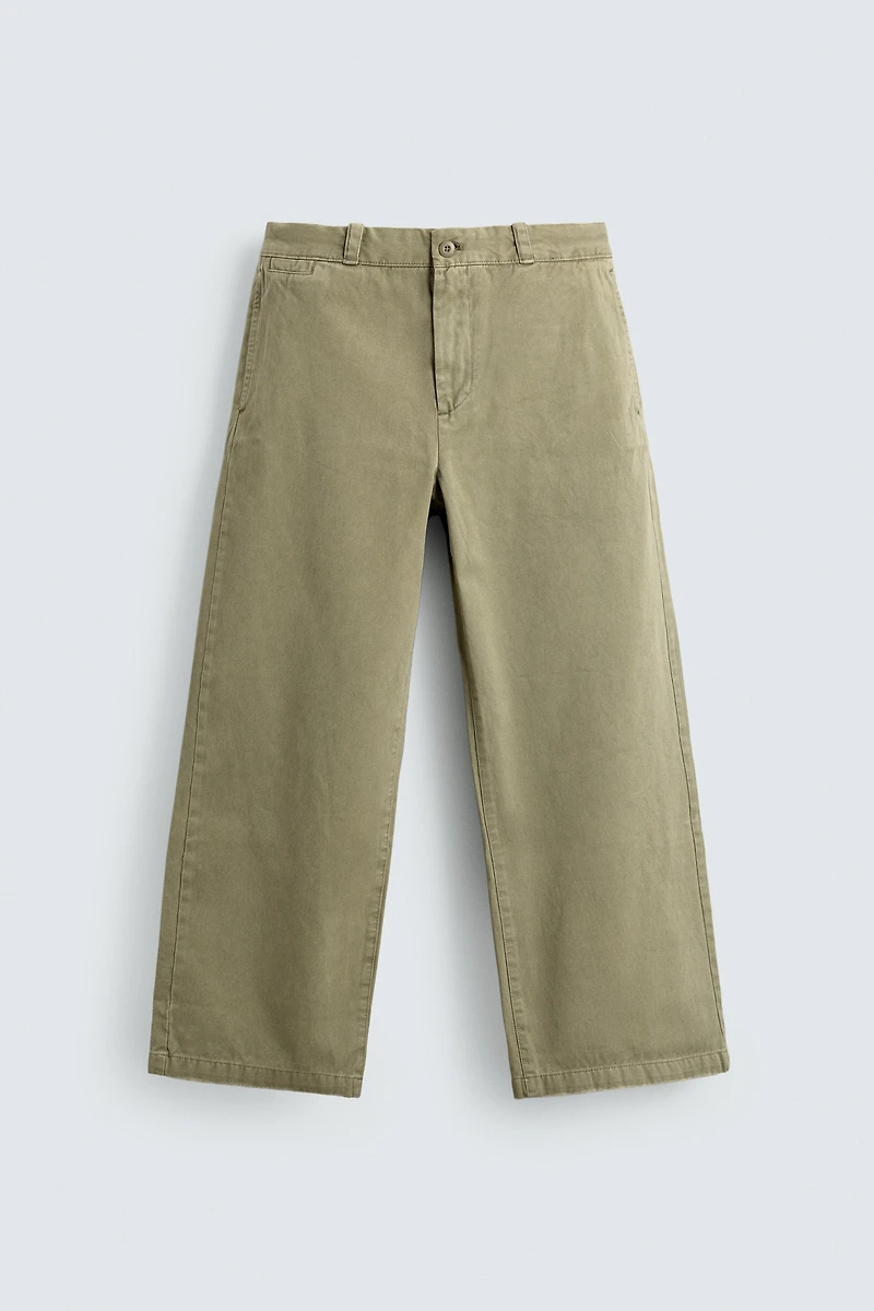 WIDE FIT CHINO PANTS