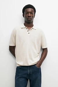 100% linen short sleeve knit sweater
