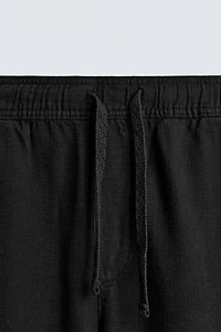 RELAXED FIT TEXTURED PANTS