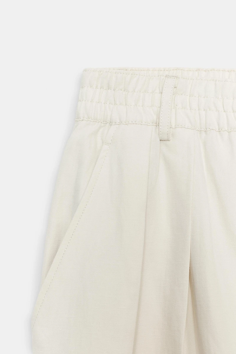 LINEN PLEATED PANTS ZW COLLECTION