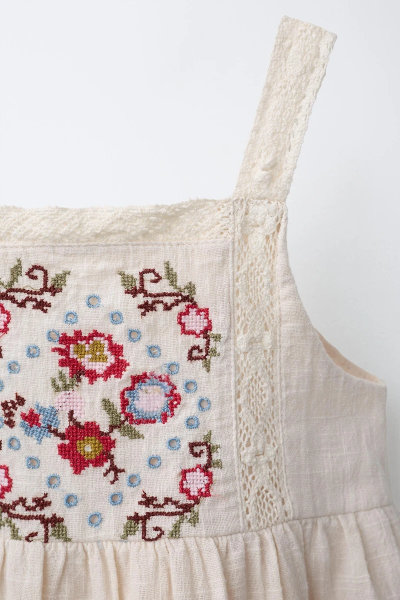 CROSS STITCH EMBROIDERED DRESS