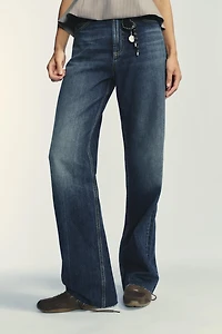 TRF HIGH WAIST WIDE LEG FULL LENGTH JEANS