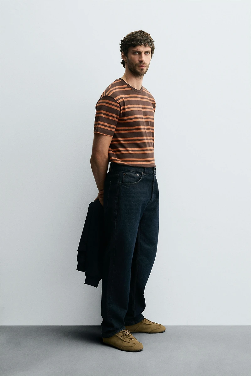 T-SHIRT JACQUARD RAYURES