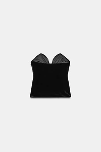 TOP EN VELOURS À BRILLANTS