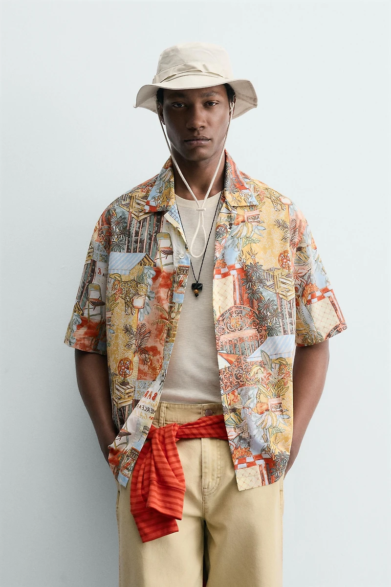 CHEMISE RELAXED FIT À IMPRIMÉ RUES