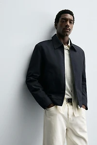 COTTON CROPPED FIT JACKET