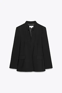 INVERTED LAPEL BLAZER