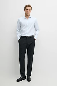 Slim fit 100% cotton shirt