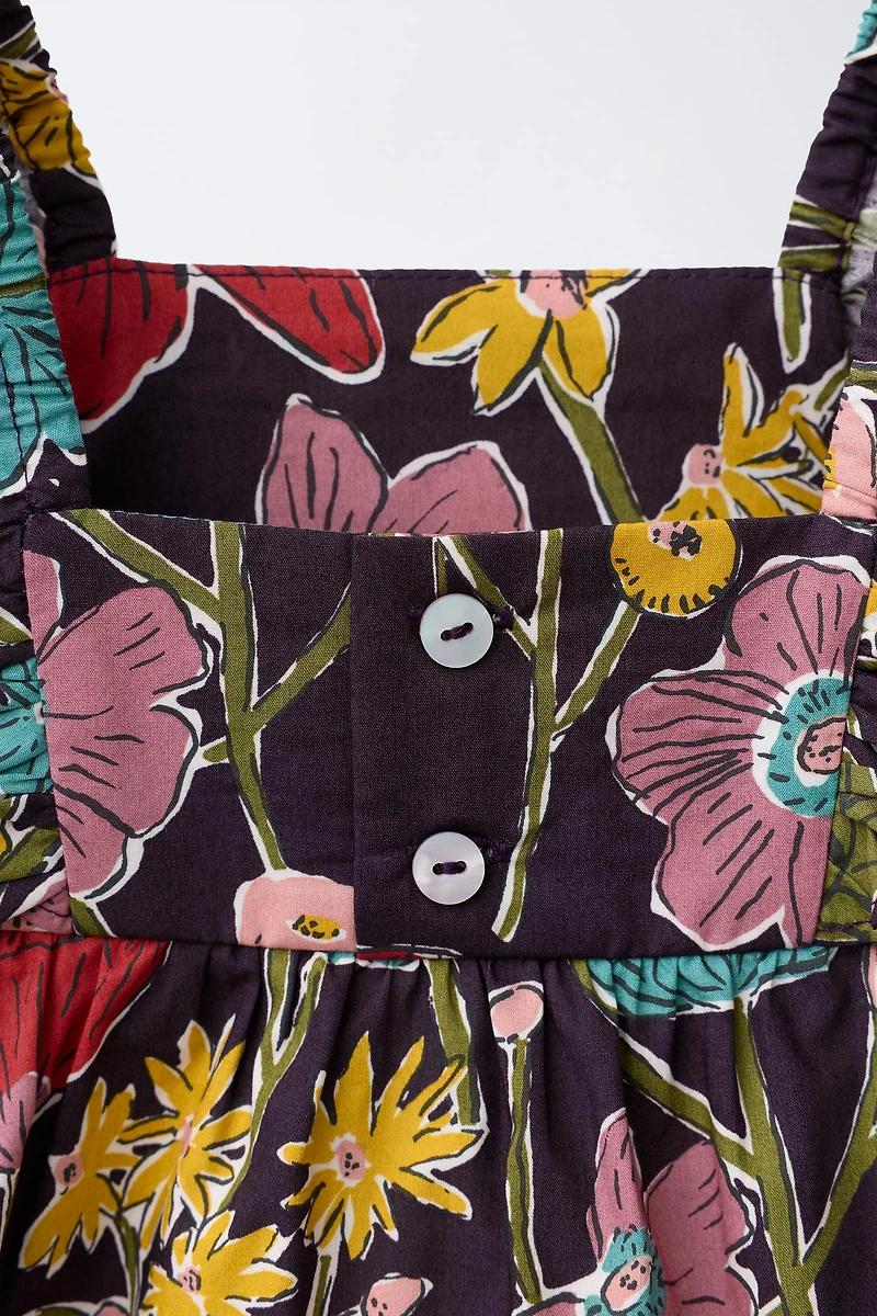 FLORAL PRINT TOP MADE WITH LIBERTY FABRIC