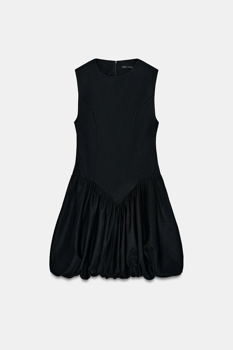 SHORT BALLOON EFFECT DRESS