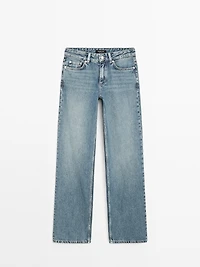 Jean straight taille basse