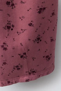 PANTALON BAGGY À FLEURS