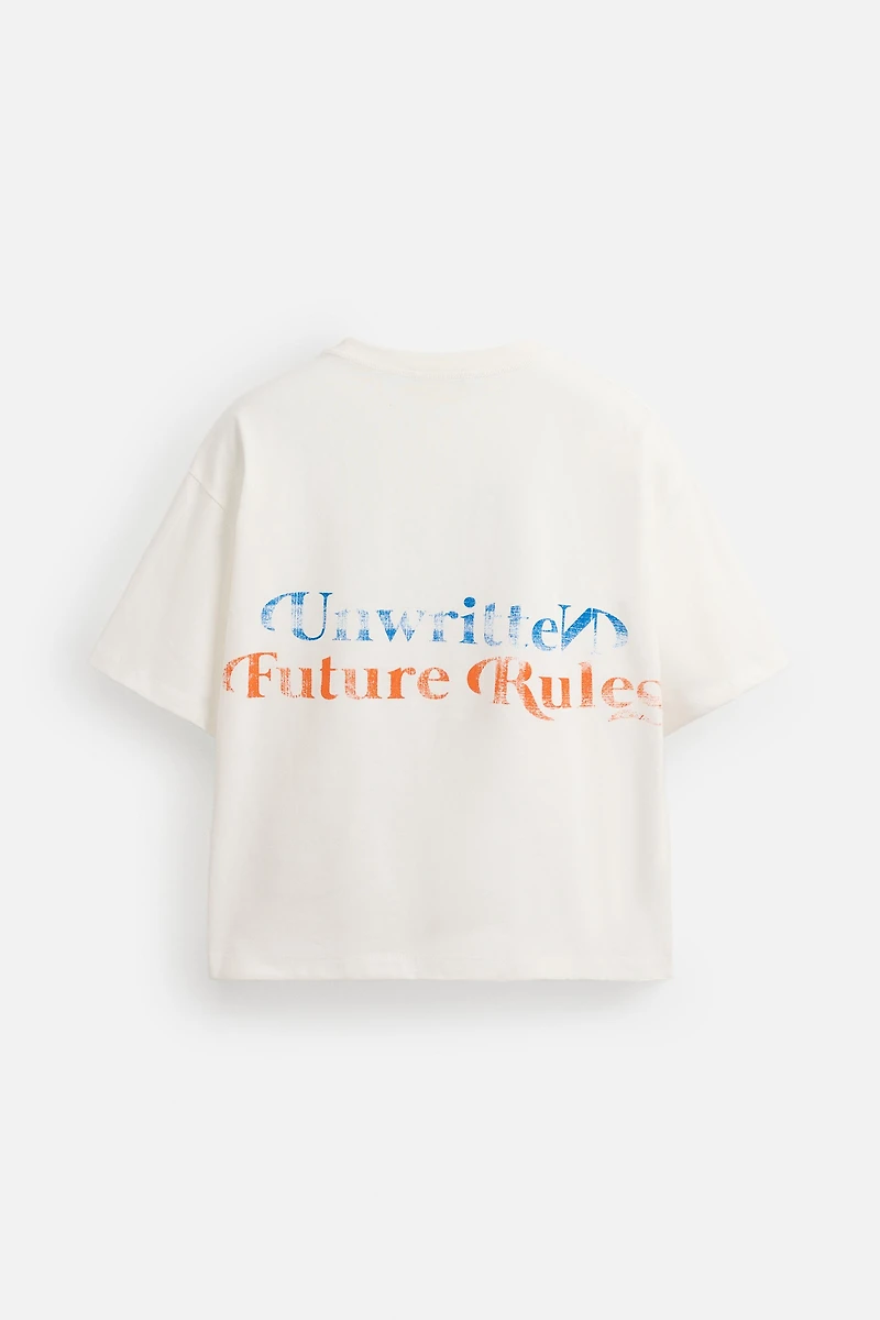 WASHED PRINT T-SHIRT