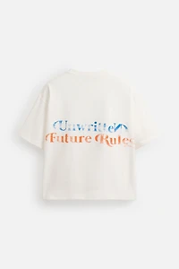 WASHED PRINT T-SHIRT