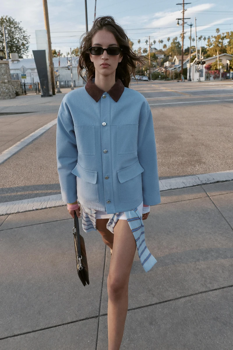 BLOUSON REMBOURRÉ COL BIMATIÈRE