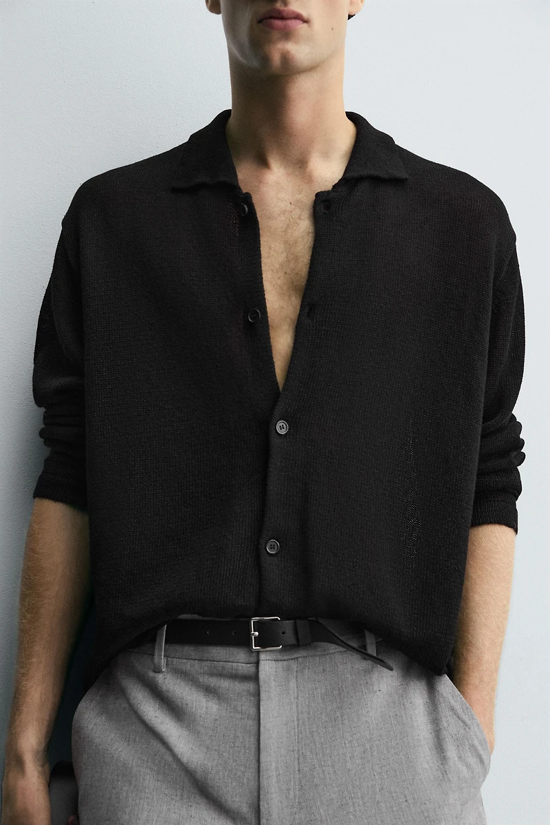 SURCHEMISE EN MAILLE COUPE DÉCONTRACTÉE