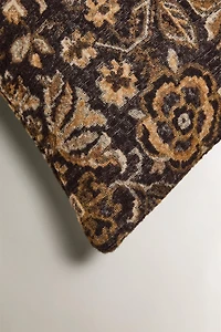 FLORAL WOOL THROW PILLOW COVER