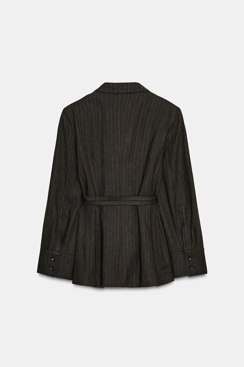 BLAZER CHEVRONS CEINTURE ZW COLLECTION
