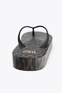 ANIMAL PRINT SANDALS