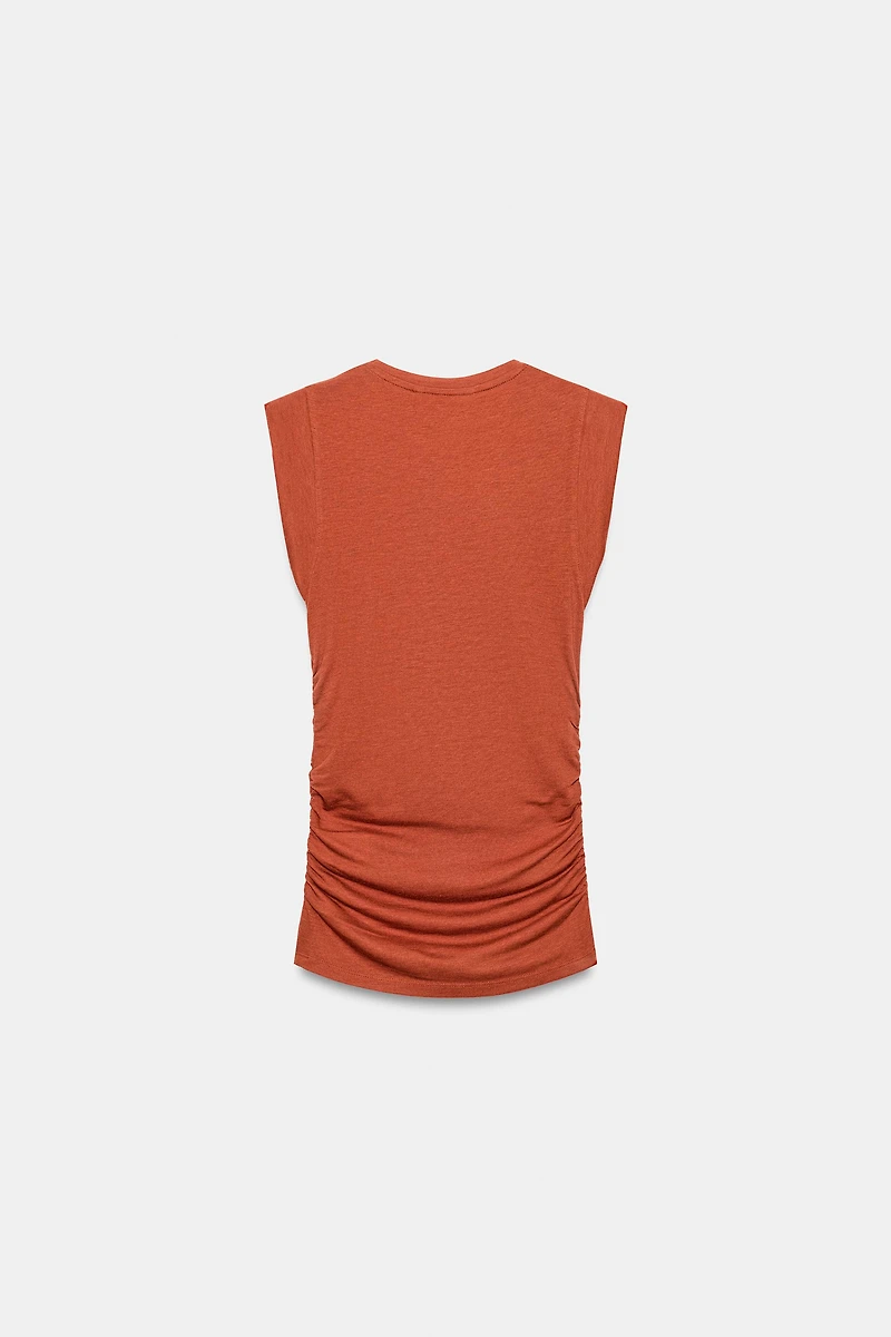 SIDE RUCHED TOP