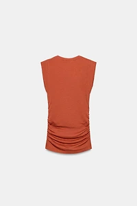 SIDE RUCHED TOP