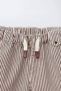 STRIPED TWILL SHORTS
