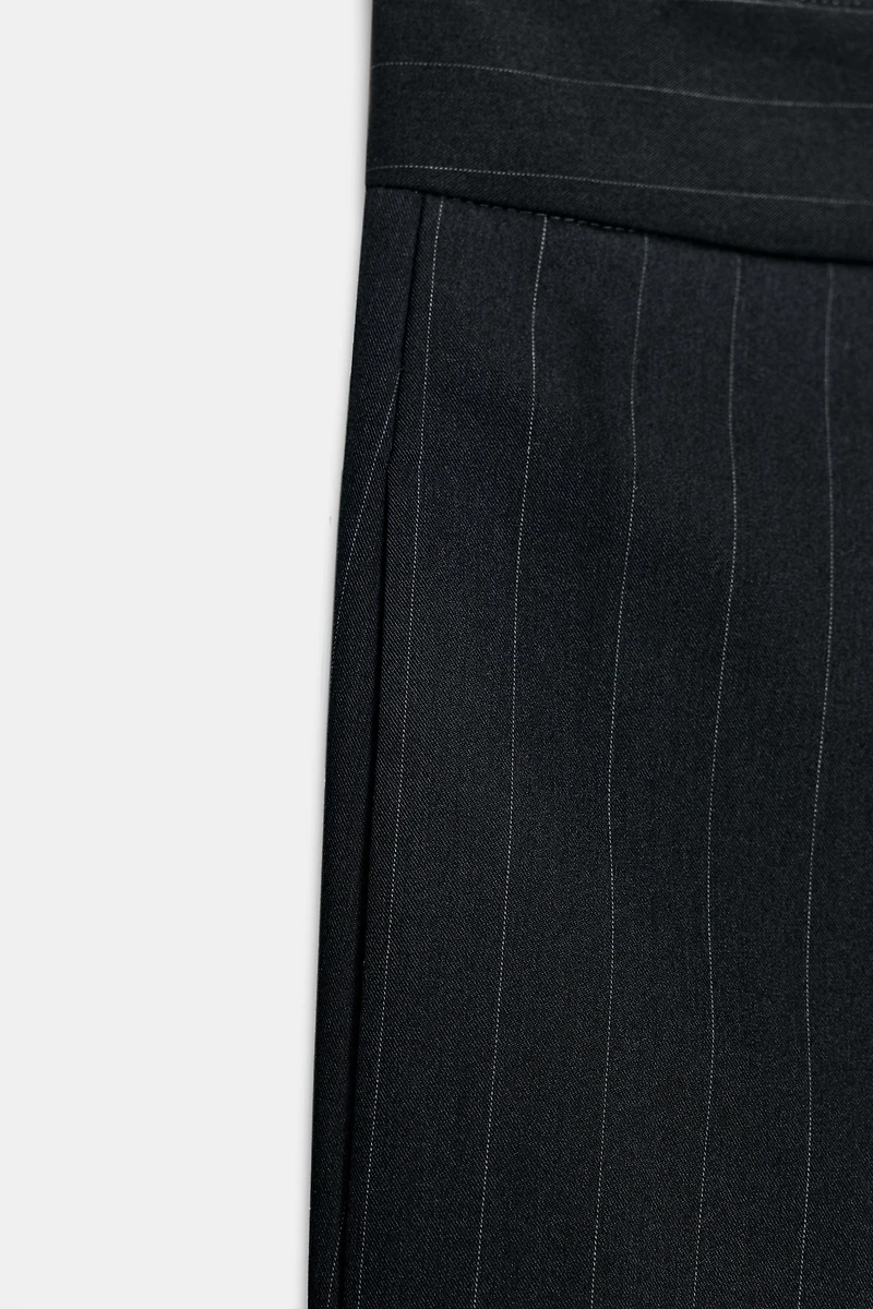 ZW COLLECTION PINSTRIPE PLEATED PANTS