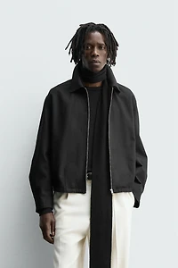 TEXTURED ZIP JACKET