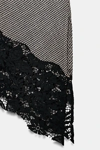 HOUNDSTOOTH LACE TOP