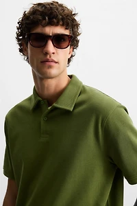 BASIC TEXTURED POLO SHIRT