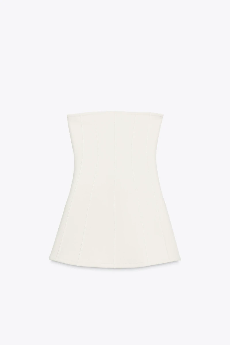 INTERLOCK STRAPLESS DRESS