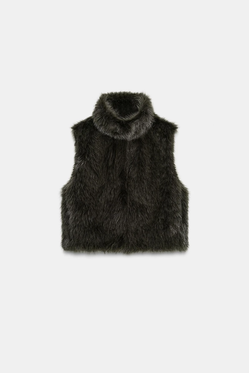 FAUX FUR VEST