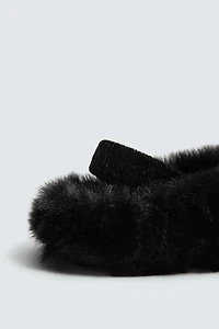 SABOTS EFFET FOURRURE HARRY LAMBERT FOR ZARA X DISNEY