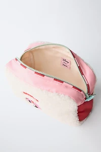 MINNIE MOUSE © DISNEY FAUX SHEARLING TOILETRY BAG