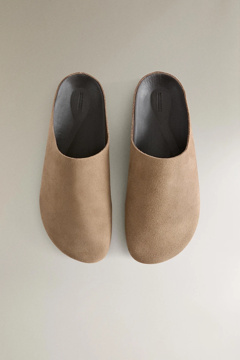 SABOT CUIR CROÛTE DE