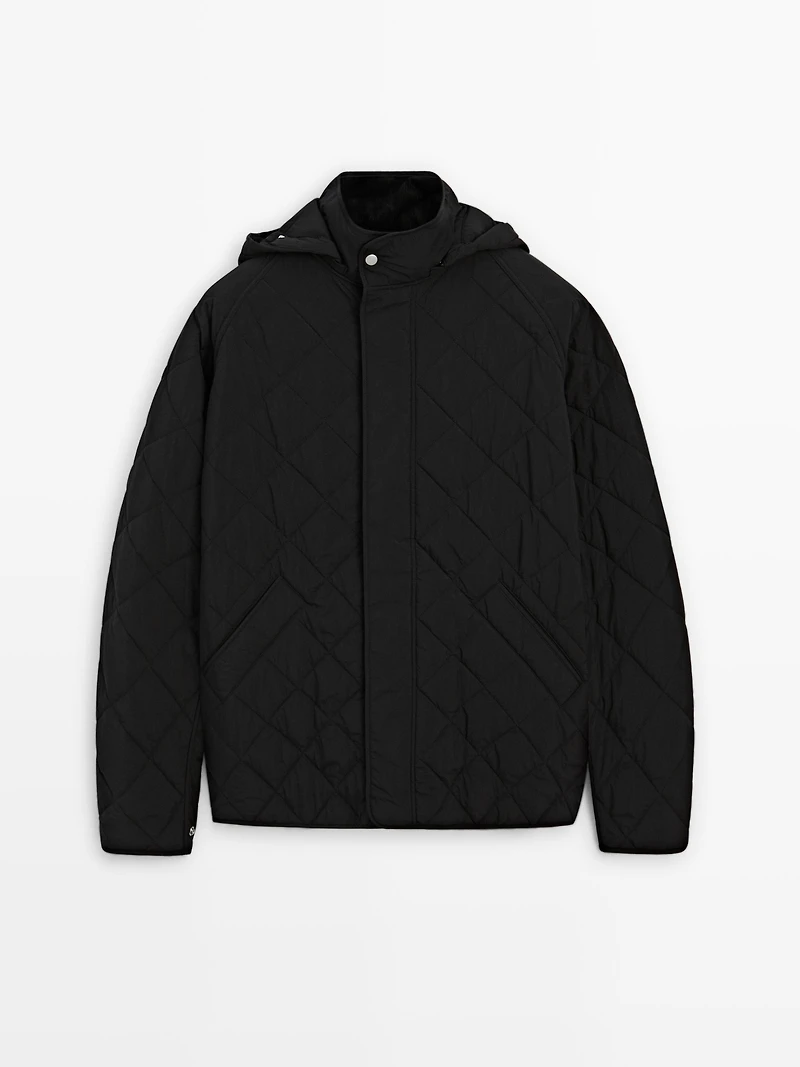 Water-repellent puffer jacket
