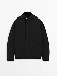 Water-repellent puffer jacket