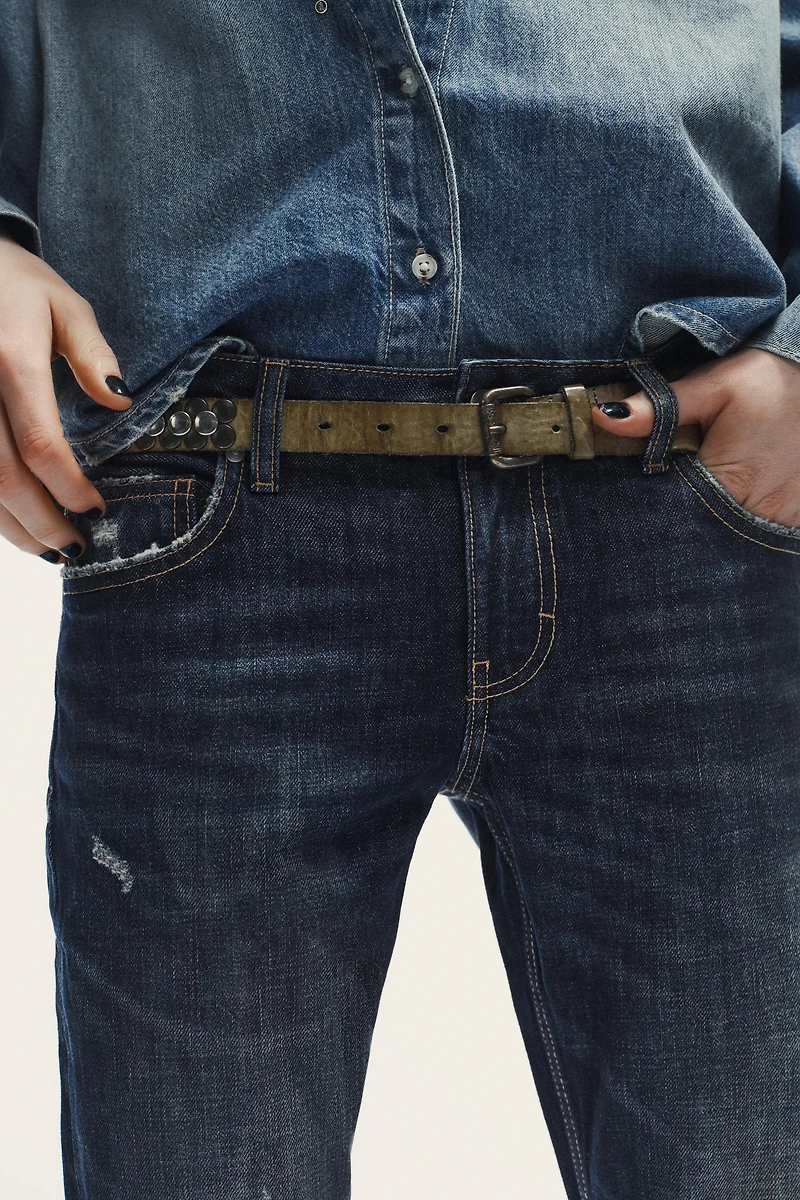 TRF LOW RISE STRAIGHT LEG JEANS