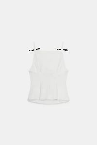 BOW STRAP TOP