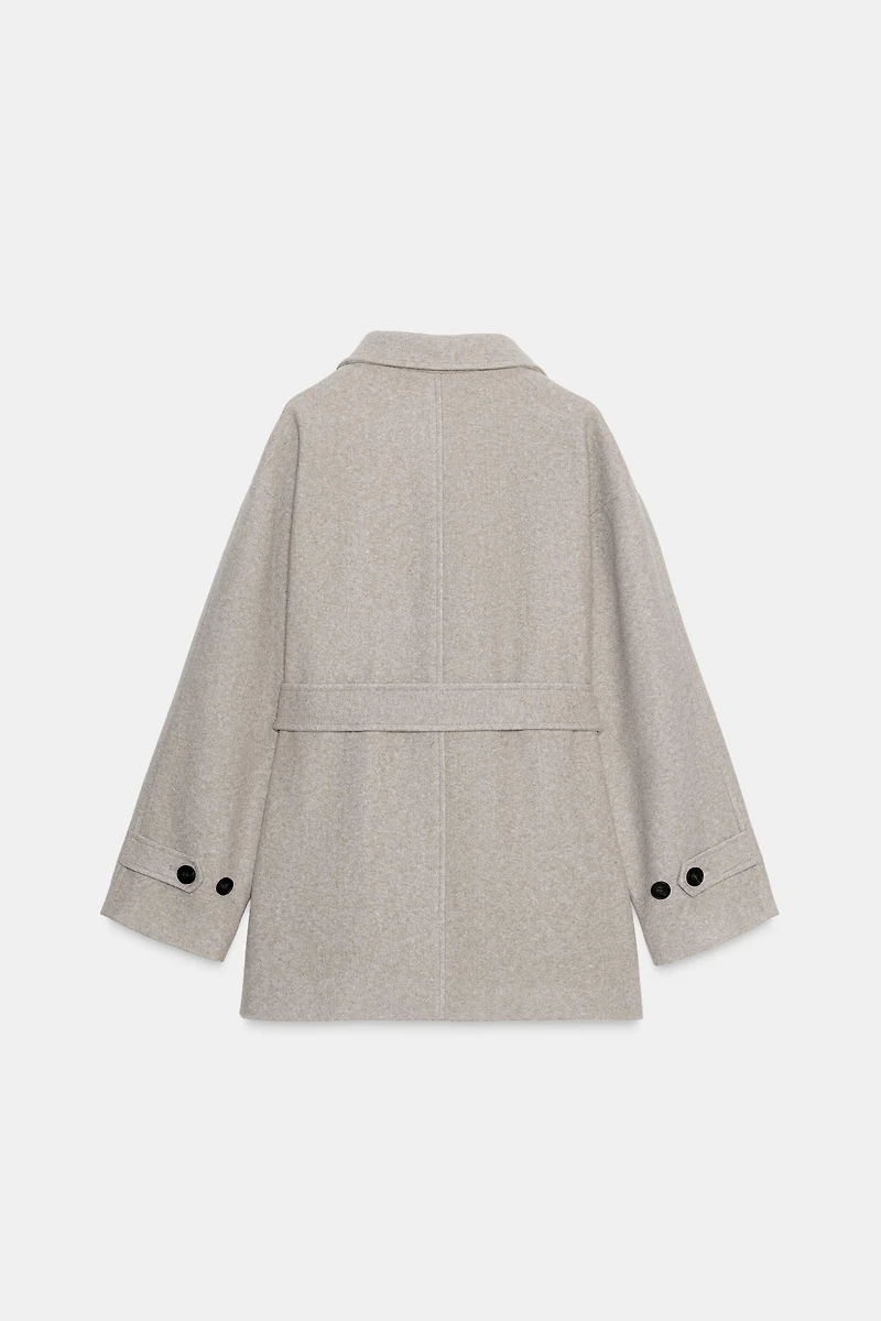 MANTEAU COL DOUBLE POSITION SOFT