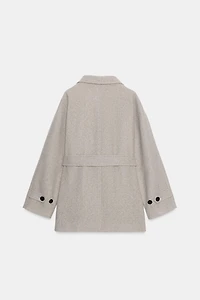 MANTEAU COL DOUBLE POSITION SOFT