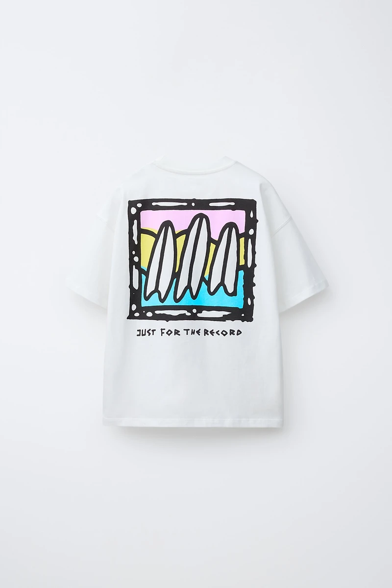 SURFBOARD PRINT T-SHIRT